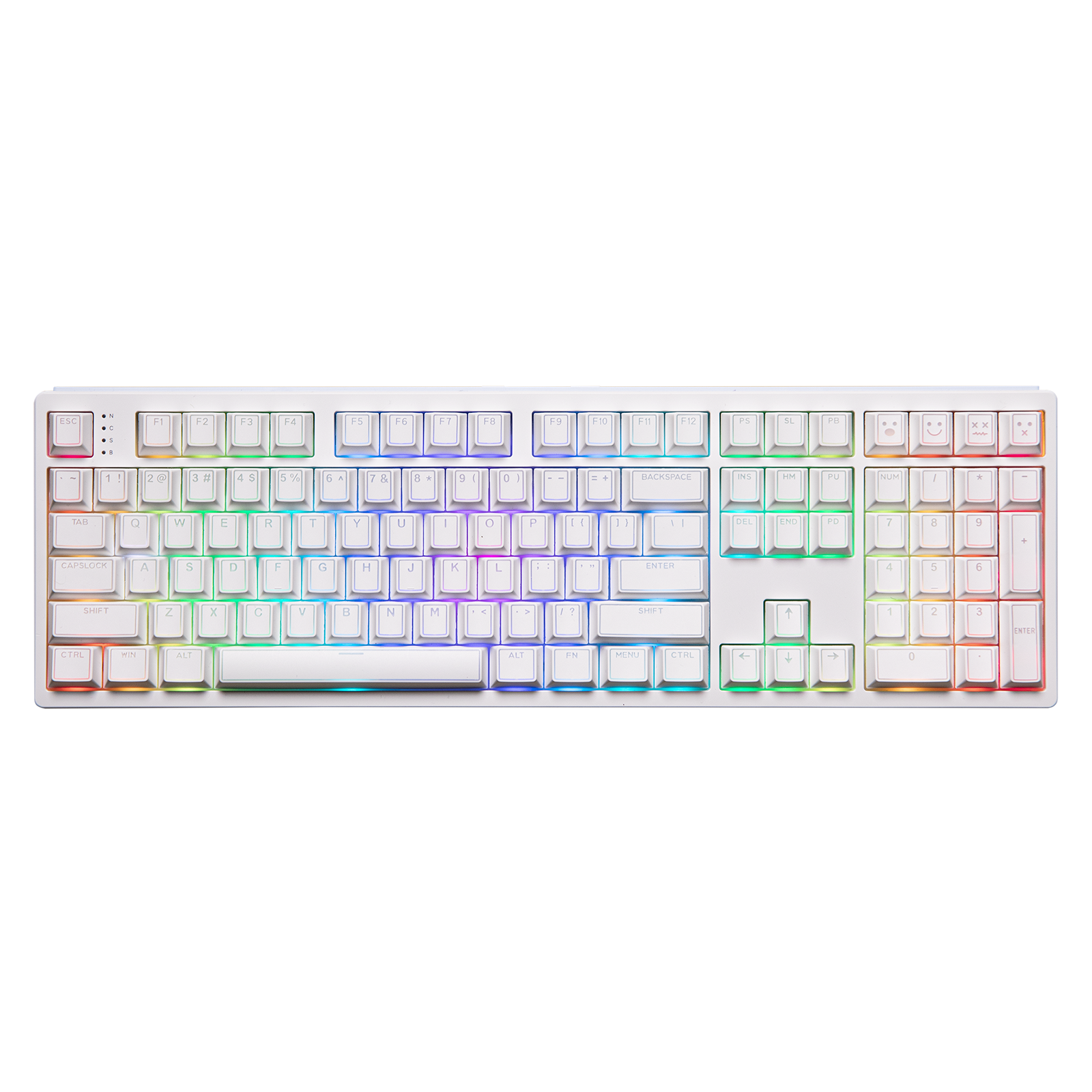 142 Keys Cherry Profile PBT Shine Through Double-shot Full EPOMAKER Glintrix Keycaps Set